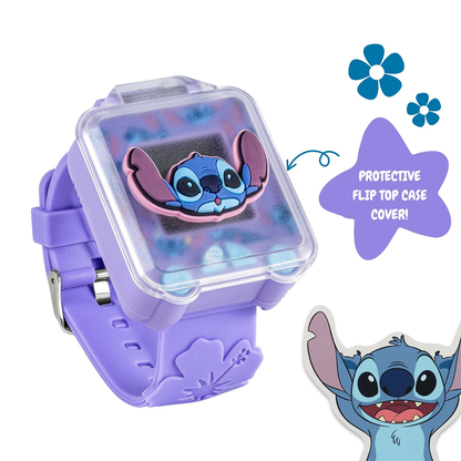 Lilo & Stitch Purple 3D Strap Purple Learning Watch - LAS4162