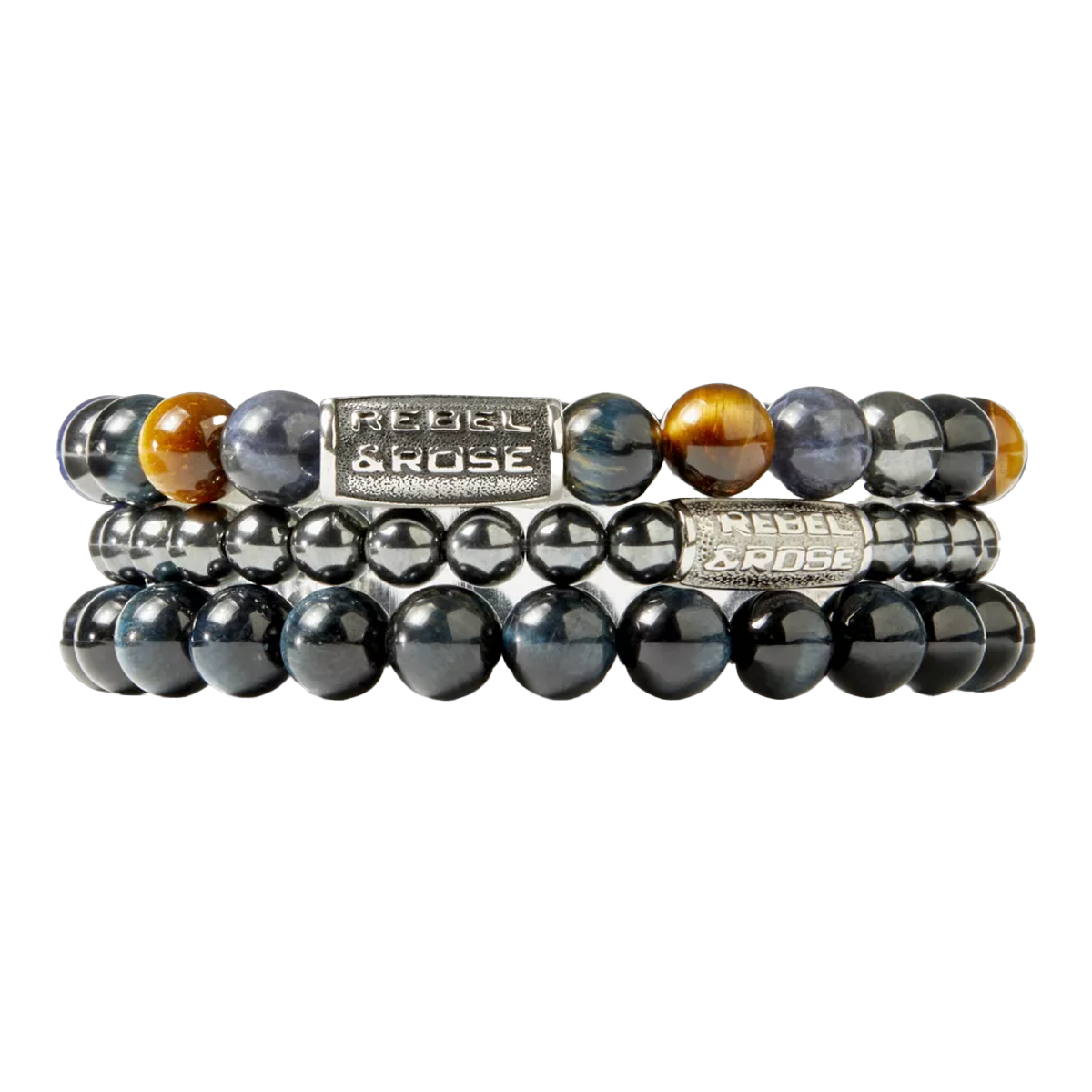 Grey Silver Shine DV Bracelet - RR-6DV02-S