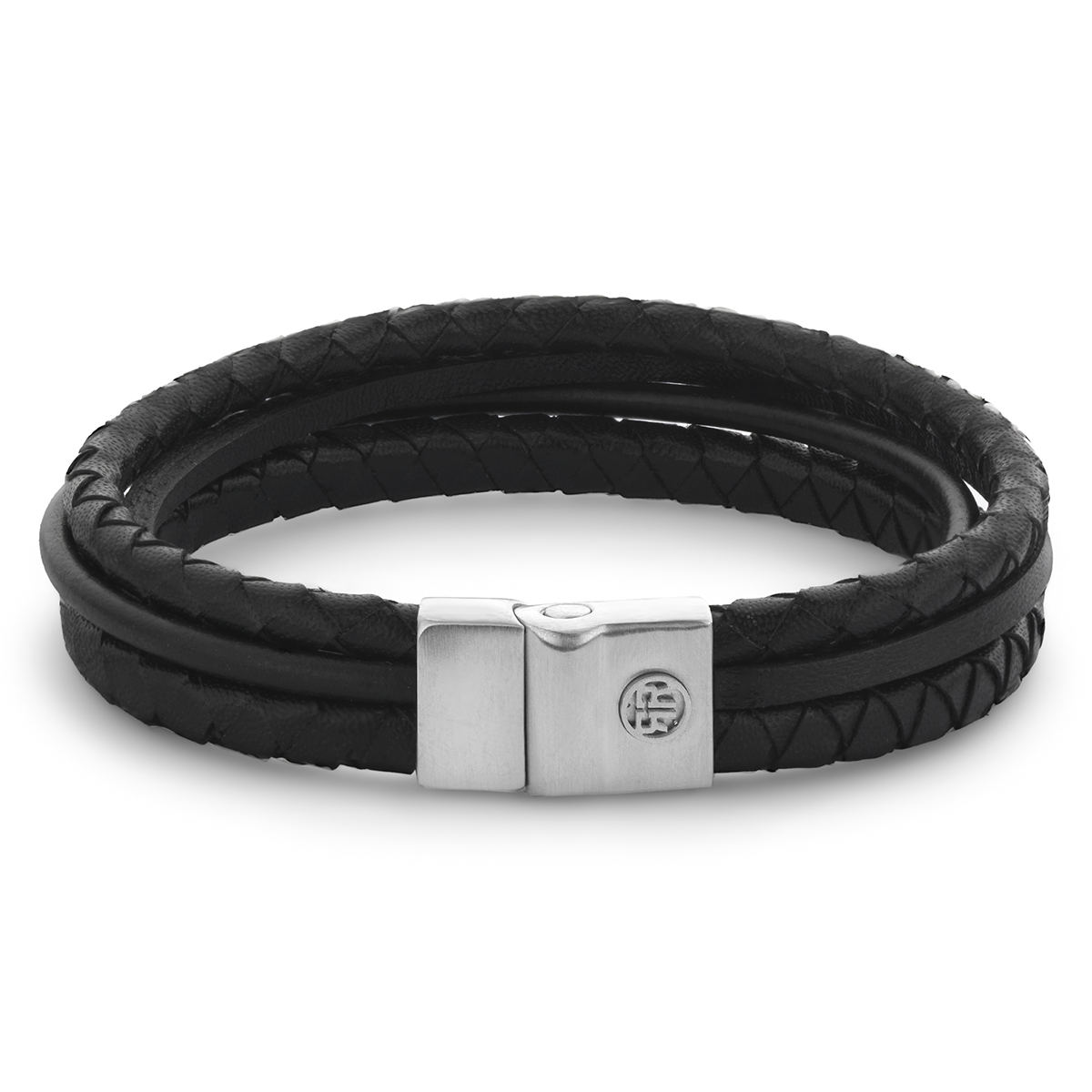 Full Metal Premium Combo Black Bracelet - RR-M0054-S