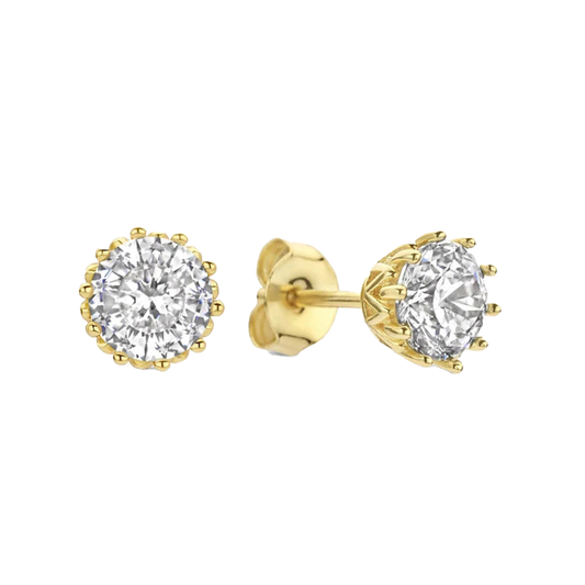 Liu Jo gold crystal studs - LJ2584