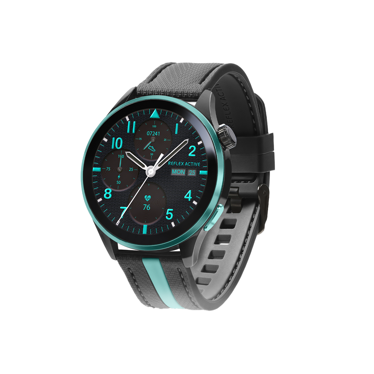 Reflex Active Venture R 400 AMOLED GPS Black and Green Smart Calling Watch - RA54-2232