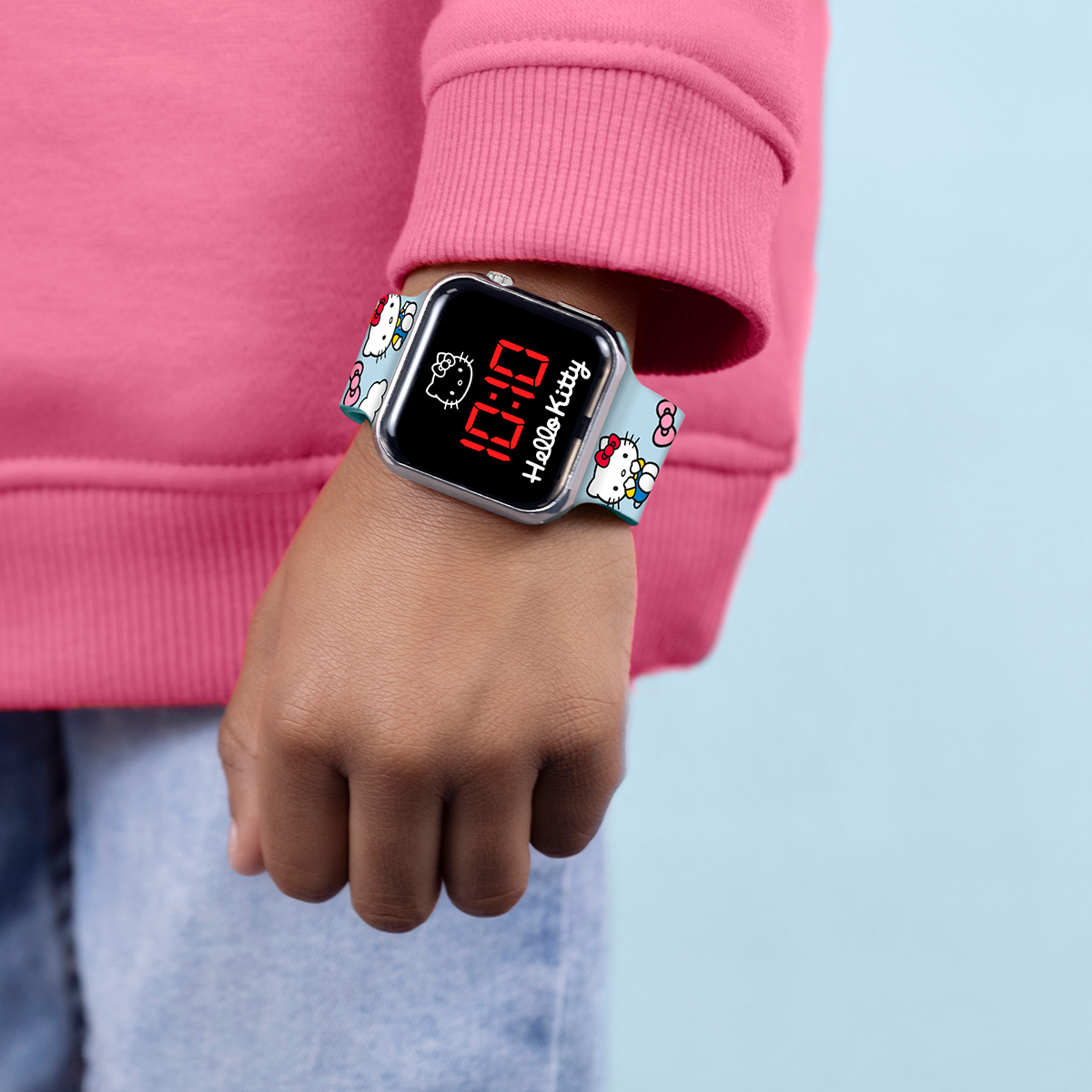 Hello Kitty LED Display Watch with Silicone Character Strap for Kids - HK50253