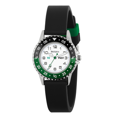 Tikkers Black Strap Time Teacher Boys Watch - ATK1095