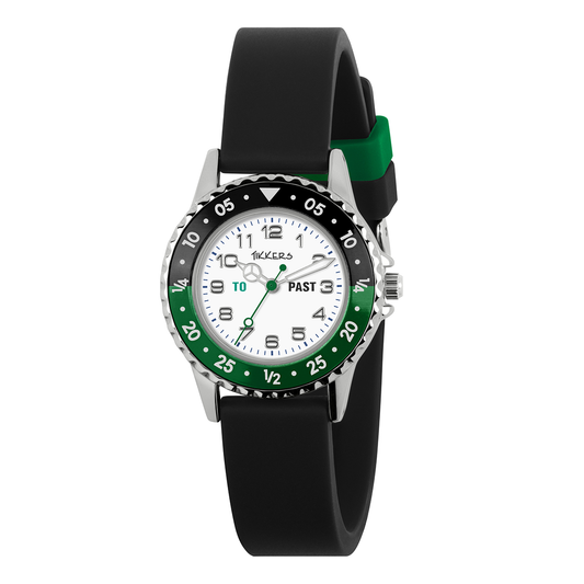 Tikkers Black Strap Time Teacher Boys Watch - ATK1095