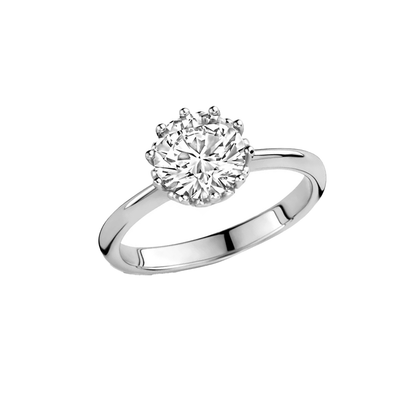 Liu Jo crystal crown silver ring - LJ2582
