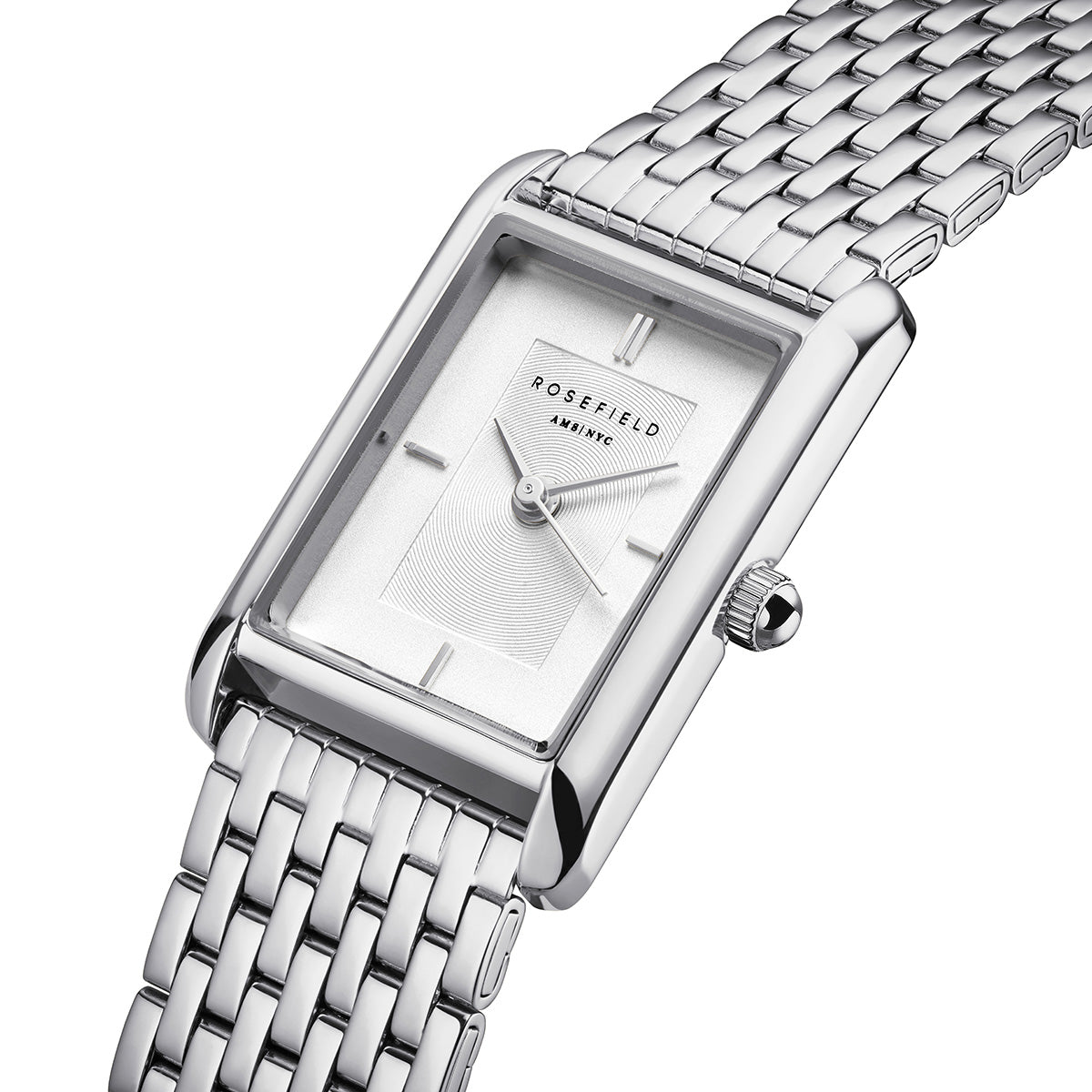 Rosefield Heirloom White Dial Steel Silver- HWSSS-H02