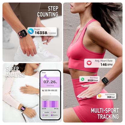 Reflex Active Spectra S 300 Lite AMOLED Smart Aluminium Mink Strap Calling Watch - RA40-2220