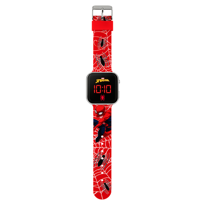 Marvel Spiderman Red LED Watch & Sonic the Hedgehog Blue LED Watch