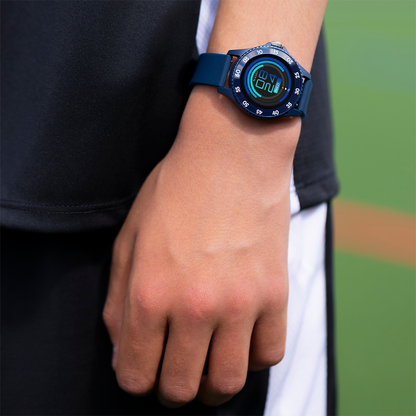 Tikkers Smart Series 34 Navy Silicone Strap Smart Watch - TKS34-0021