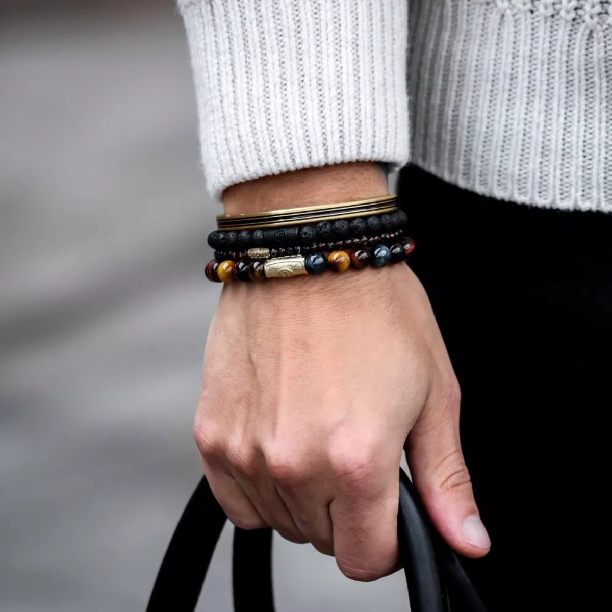 Black Moon - All-Black Bracelet - RR-80071-B