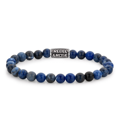 Rebel & Rose Midnight Blue Vintage & Grey Silver Shine Bracelets