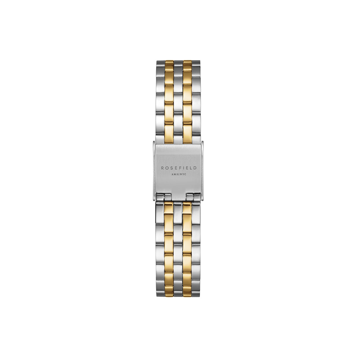 Rosefield The Boxelle Duotone, White Dial Steel Strap - BWDSG-B03