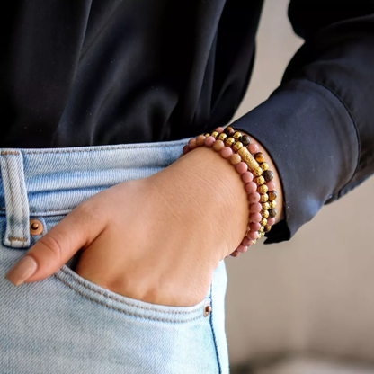 Winter Glow - Yellowgold ionplated Bracelet - RR-60060-G-S