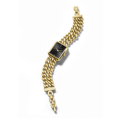 Rosefield Octagon XS Double Chain Studio Edition Black Gold - SBGSG-O77
