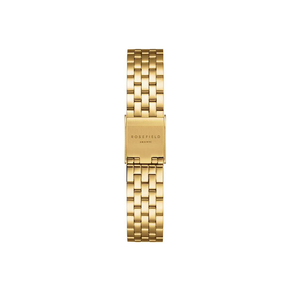 Rosefield The Boxelle White Dial Gold Steel - BWGSG-B01