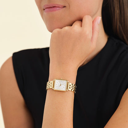 Rosefield Boxy XS White Sunray Steel Gold - QMWSG-Q021