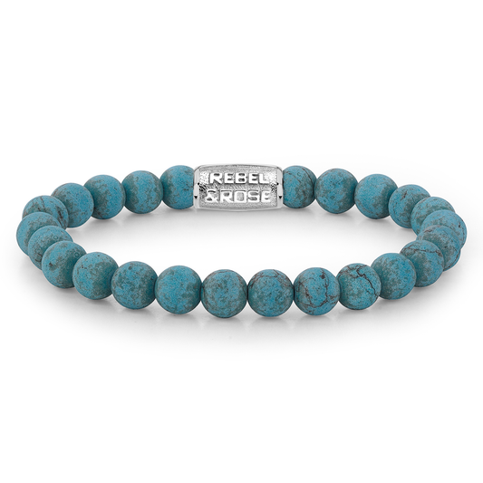 Matt Turquoise Delight Bracelet - RR-80043-S