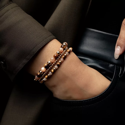 Rebel & Rose Sunset Beach & Yellowgold Rocks Bracelets