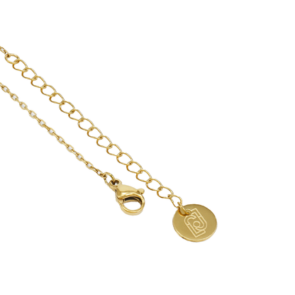 Liu Jo Gold Crystal Studs & Signature Gold Necklace