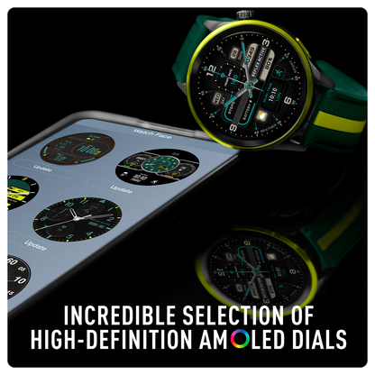 Reflex Active Venture R 400 AMOLED GPS Green and Yellow Smart Calling Watch - RA54-2238