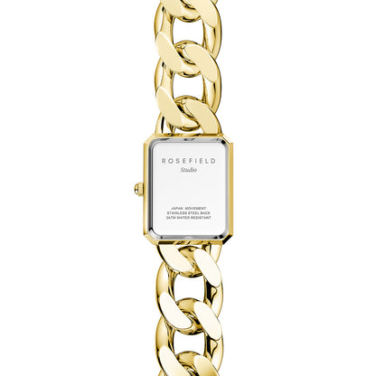 Rosefield The Octagon XS Chain Watch Studio Edition White Gold - SWGSG-O55