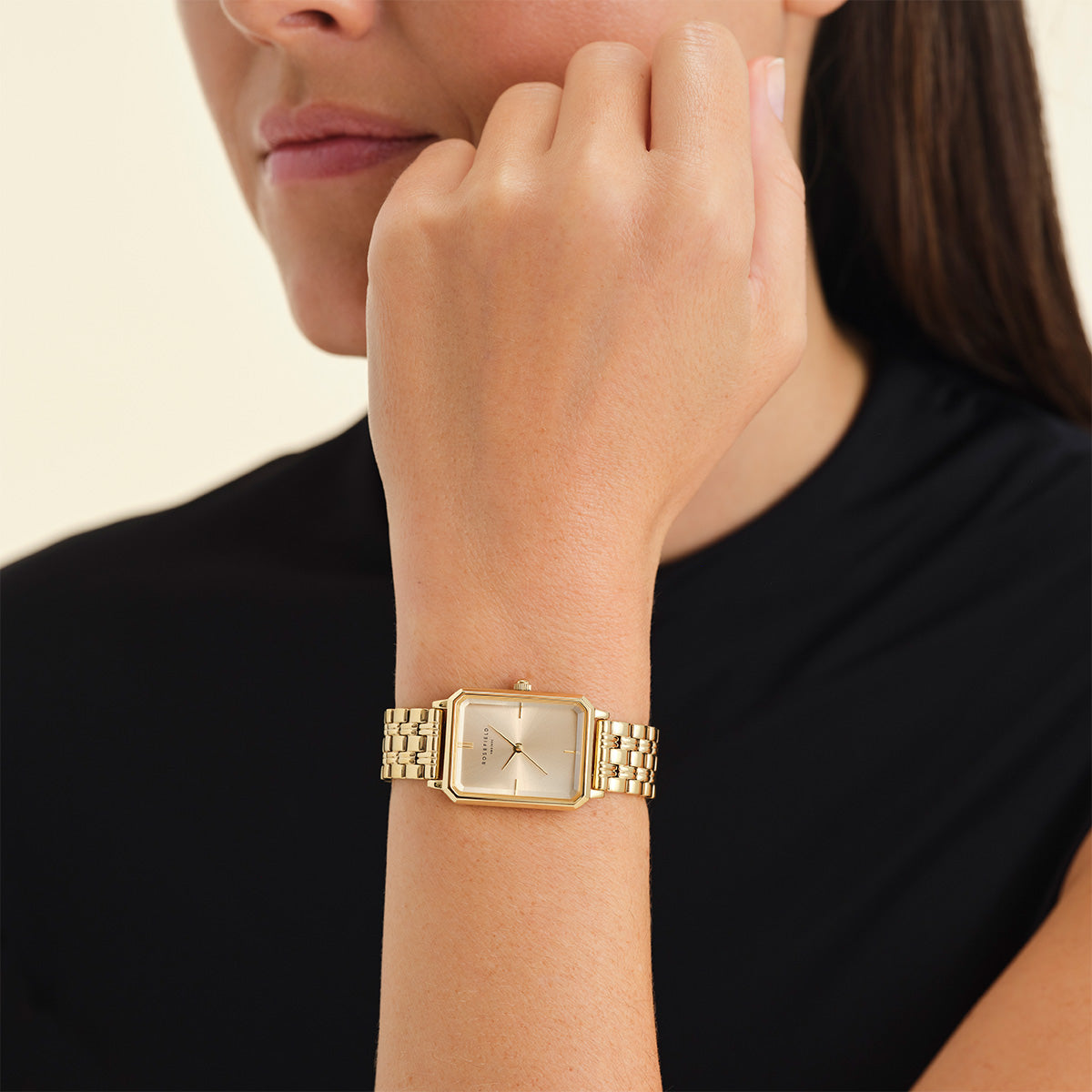 Rosefield Octagon Champagne Steel Gold - OCGSG-O65
