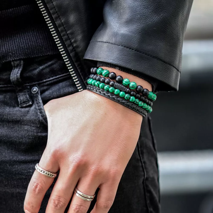 Mad Panther - All-Black Bracelet - RR-60089-B