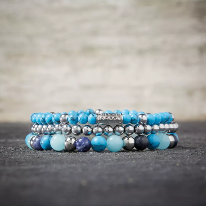 Blue Summer Vibes Bracelet - RR-60056-S-S