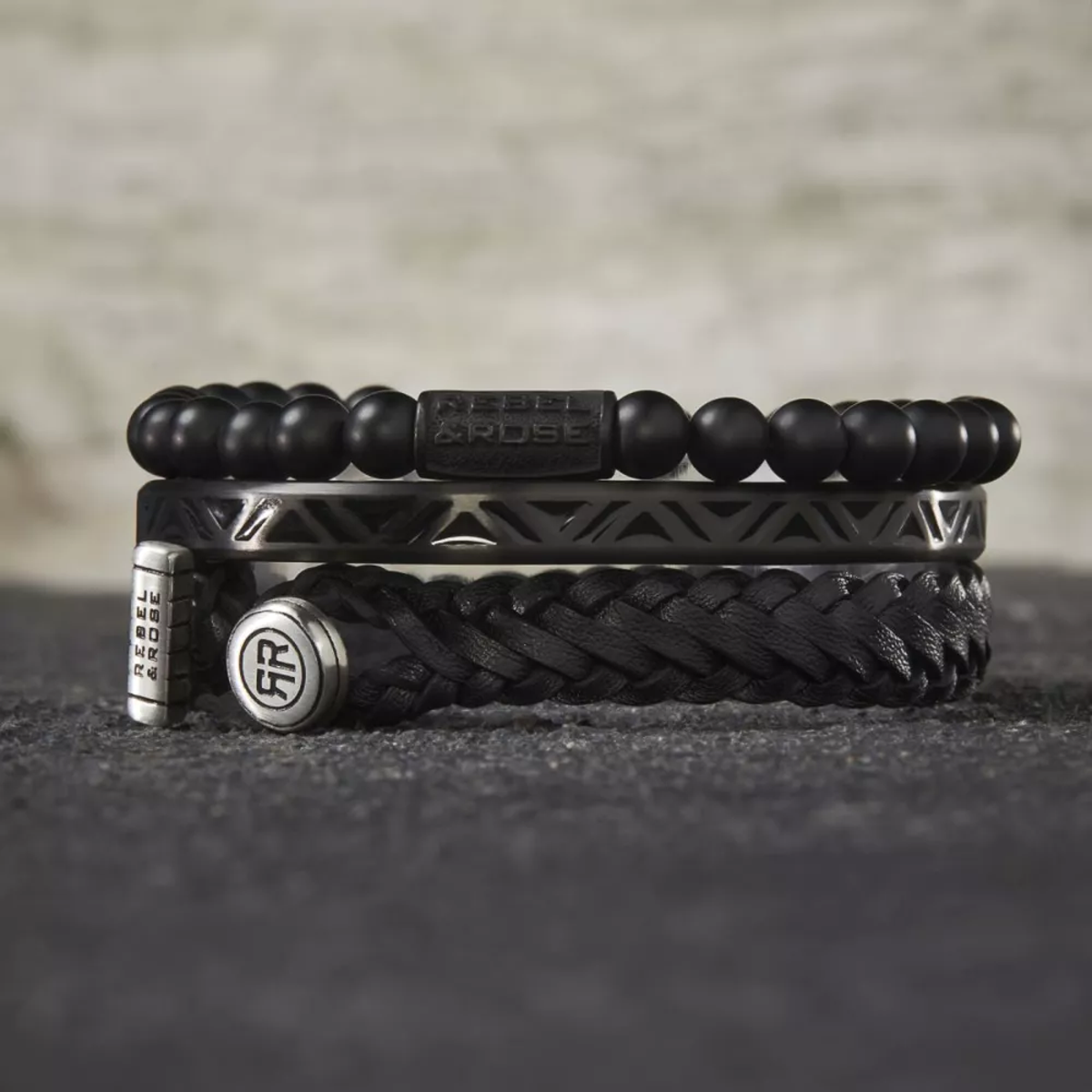 Mad Panther - All-Black Bracelet - RR-60089-B
