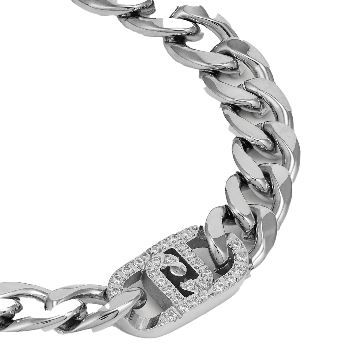 Liu Jo Monogram Silver Chained Bracelet - LJ2640
