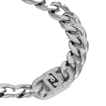 Liu Jo Monogram Silver Chained Bracelet - LJ2640