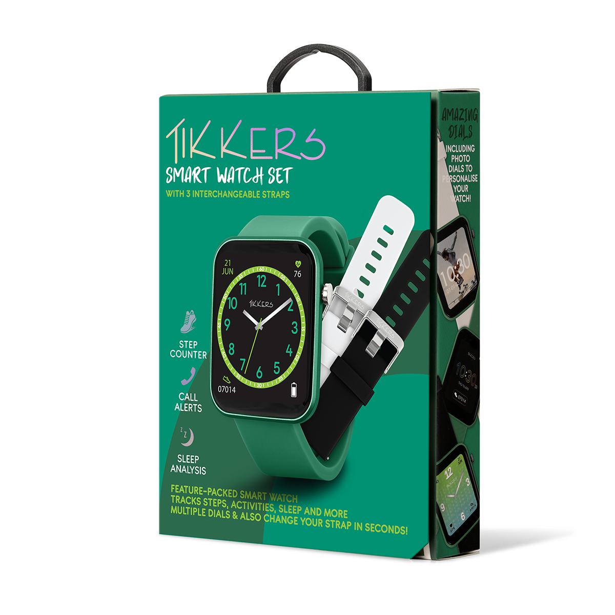 Tikkers Kids Series13 Smart Green Interchangeable Strap Watch  - TKS13-0030-SET