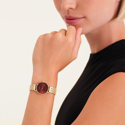 Rosefield Small Edit Burgundy Gold - SEGSG-SE01