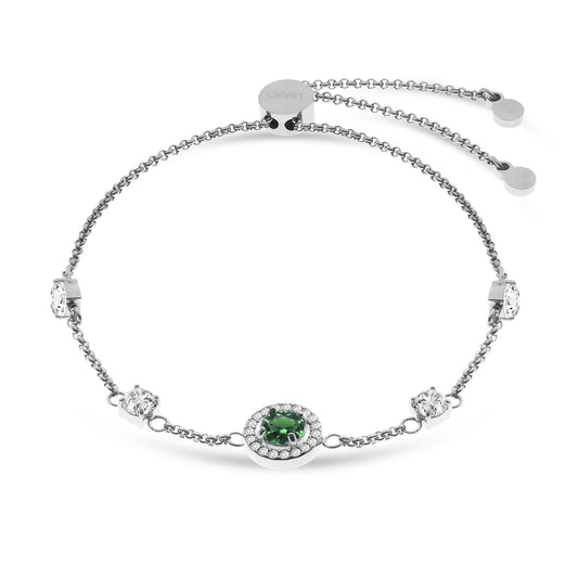 Liu Jo Celestia Silver Bracelet - Green - LJ2273