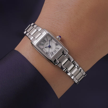 Rotary Ladies Heritage Astoria Mother Of Pearl Dial Rectangular Stainless Steel Bracelet Watch - RLB10027/70