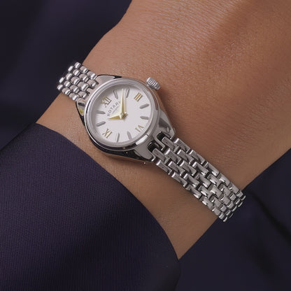 Rotary Ladies Cocktail White Dial Stainless Steel Bracelet Watch - LB05125/70