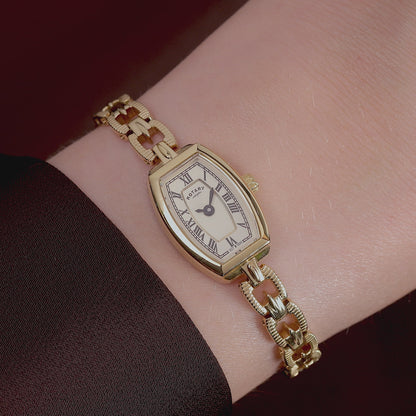Rotary Ladies 1895 Gold Plated Stainless Steel Vintage Style Bracelet Watch - RLB10052/03